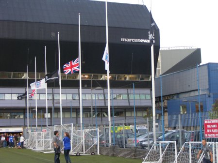 Flags at Half Mast for Sir Bobby