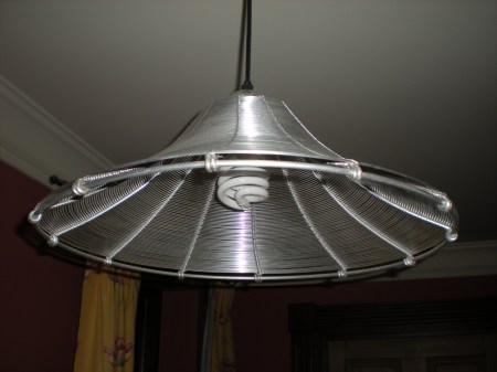 Conical Wire-Wrap Shade - Click for Large Conical Wire-Wrap Lamp
