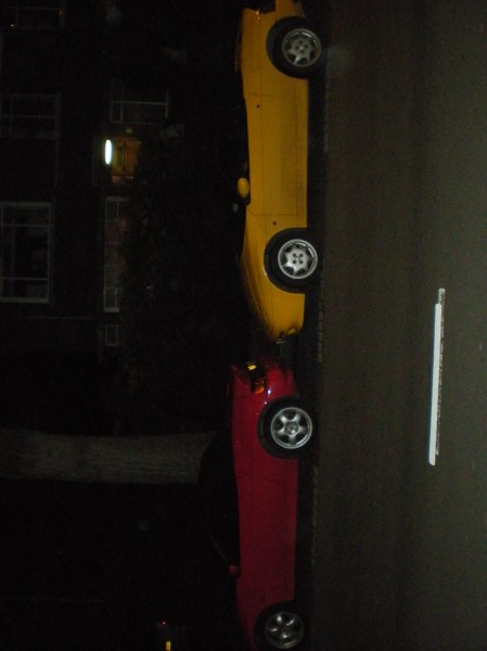 Two Lotus Elans in the Dark