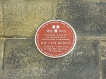Plaque Celebrating the Tyne&nbsp;Bridges