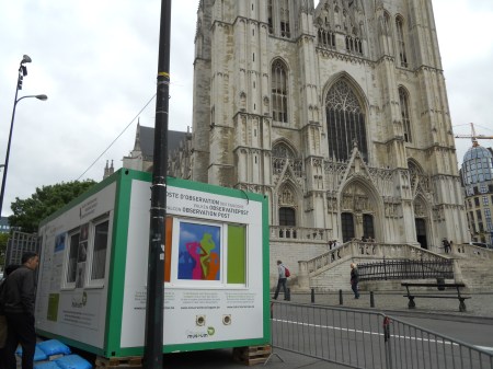 Falcon Viewing Cabin by Brussels Cathedral