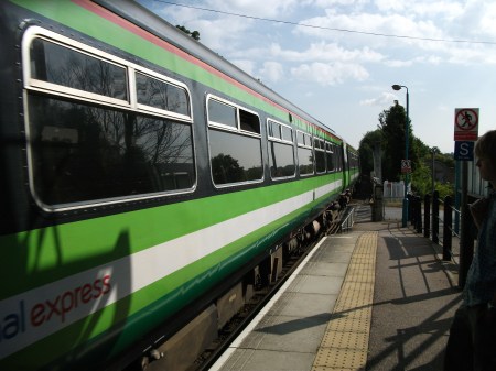 Cambridge Train Arriving at Dullingham