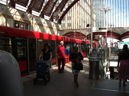 Docklands Light Railway at Canary Wharf
