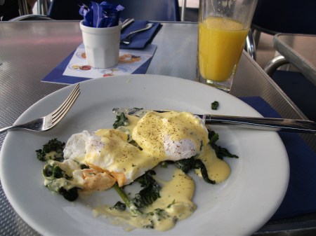 Gluten Free Eggs Florentine at Carluccio's