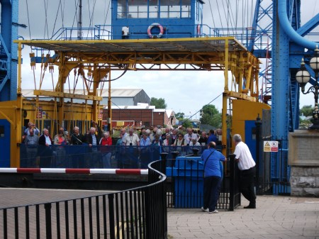 Foot Passengers on the Transporter Bridge