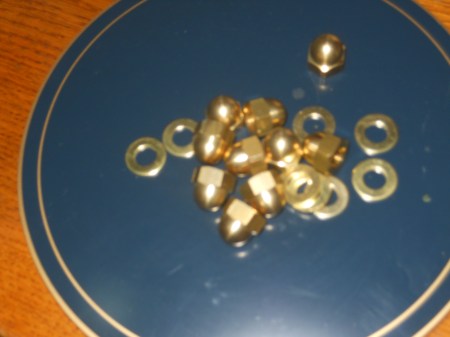 Brass Dombed Nuts and Washers