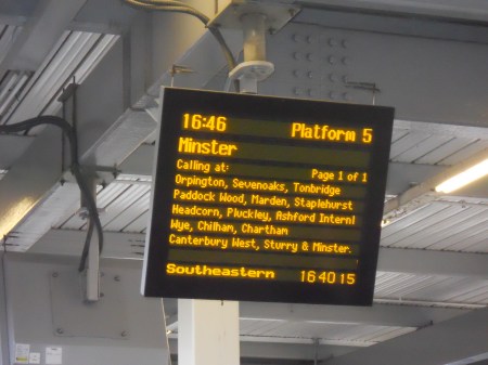 A Train to Which Minster?