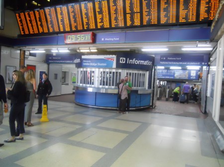 Closed Information Box at London Bridge