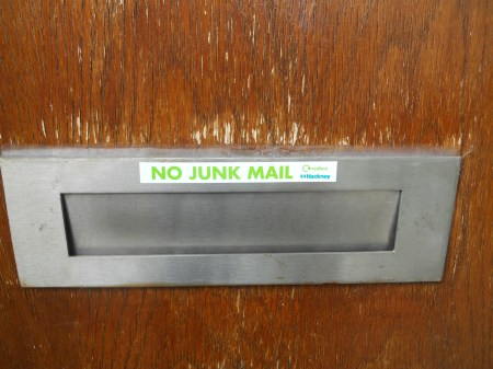 Hackney's Junk Mail Sticker