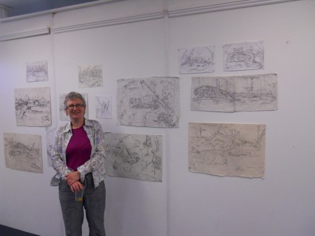 Jeanette Barnes and Some of Her Olympic Drawings
