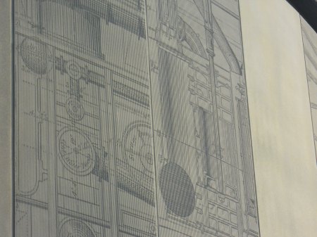 Decoration on the Olympic Park Sewage Pumping Station