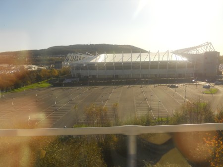 The Liberty Stadium from the London Train