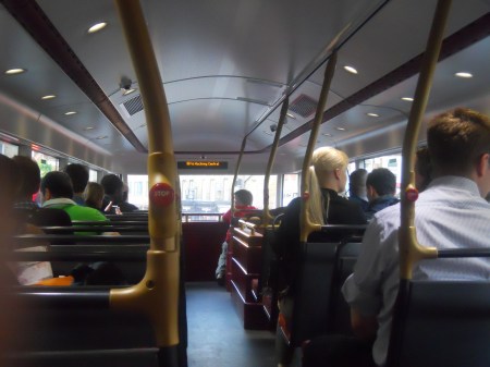 Top Deck of New Bus for London