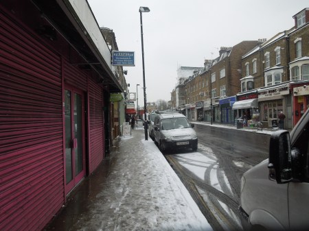 Up Stroud Green Road In The Snow