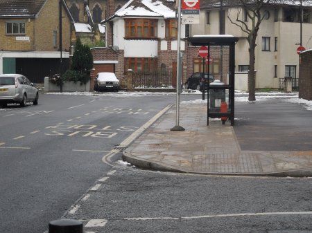 A Typical London Bus Stop