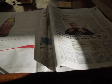 My Times Wasn't Folded Properly Today