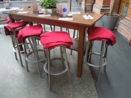 Blankets At Carluccio's In St. Pancras Station