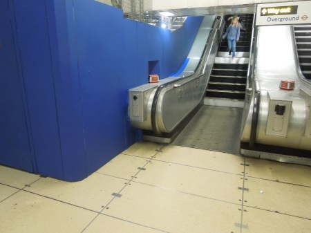 Highbury  And Islington Down Escalator Under Maintenance
