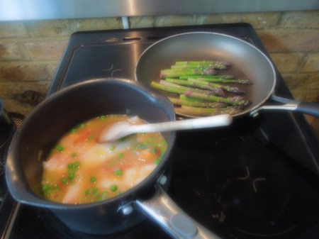 Cooking The Asparagus