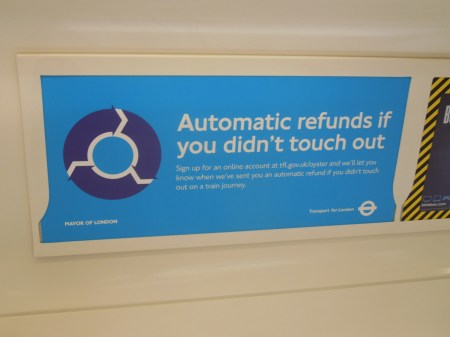 Oyster Advert On The Overground