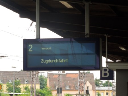 Zugdurchfahrt