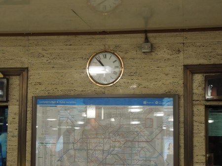 There Are Three Clocks At Piccadilly Circus Station