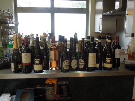 A Sad Row Of Bottles