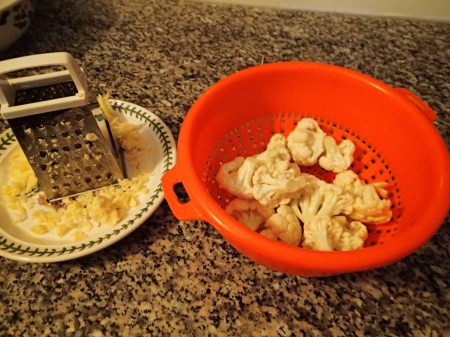 Cauliflower And Grated Cheese