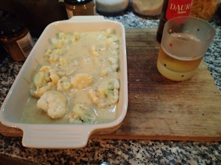 Cauliflower In Cheese Sauce