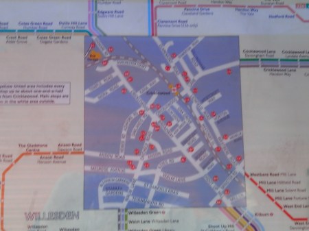 The Dudding Hill Line On A Bus Map