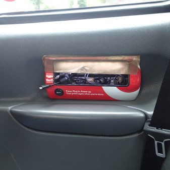 A Taxi With A Phone Charger