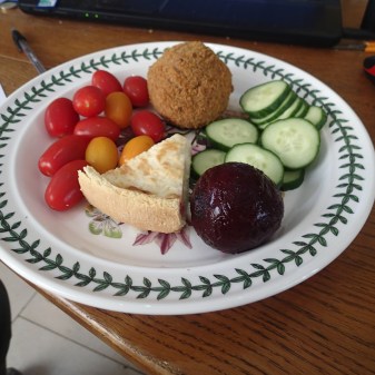 Quiche, Scotch Egg And My Favourite Salad Vegetables