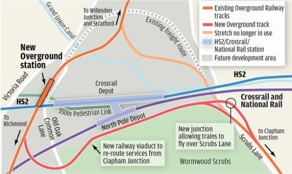 Rail Lines At Old Oak Common