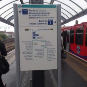 DLR Map At Shadwell Station