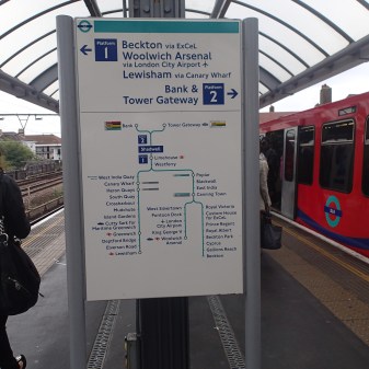 DLR Map At Shadwell Station