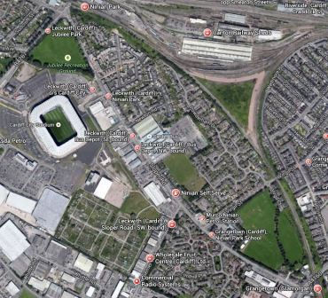 Grangetown And Ninian Park Stations, And Cardiff City Stadium