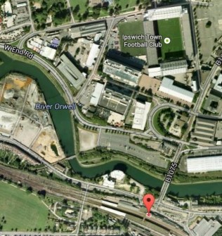 Ipswich Station And Portman Road