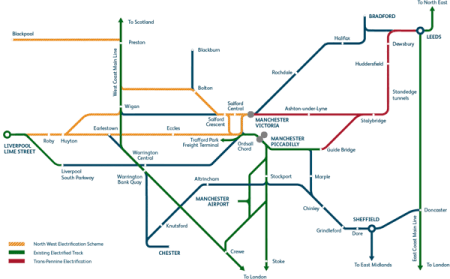 Northern Electrification Map