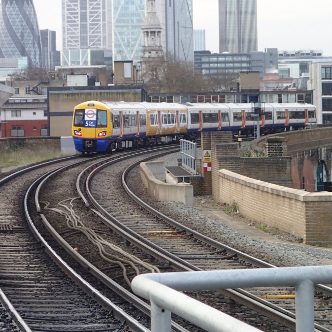 Five Car Class 378 South Of Hoxton