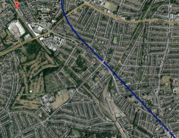 The Area South Of New Southgate Station