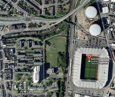 Rail Lines By St. Mary's Stadium