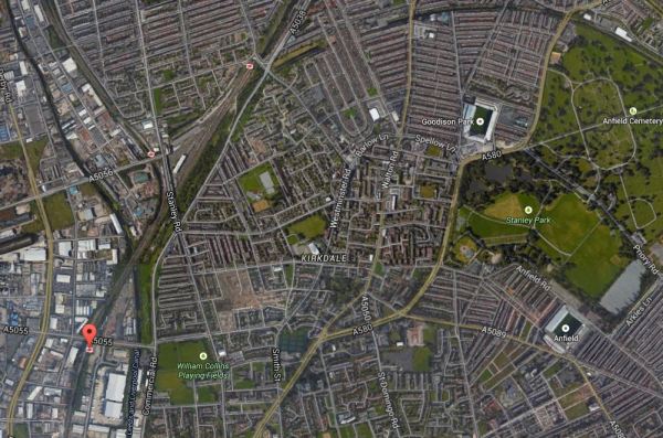 Sandhills Station, Anfield and Goodison Park