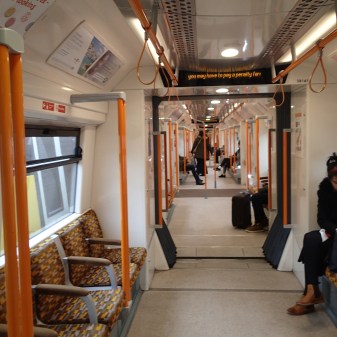 Looking Through A Five Car Class 378 Train