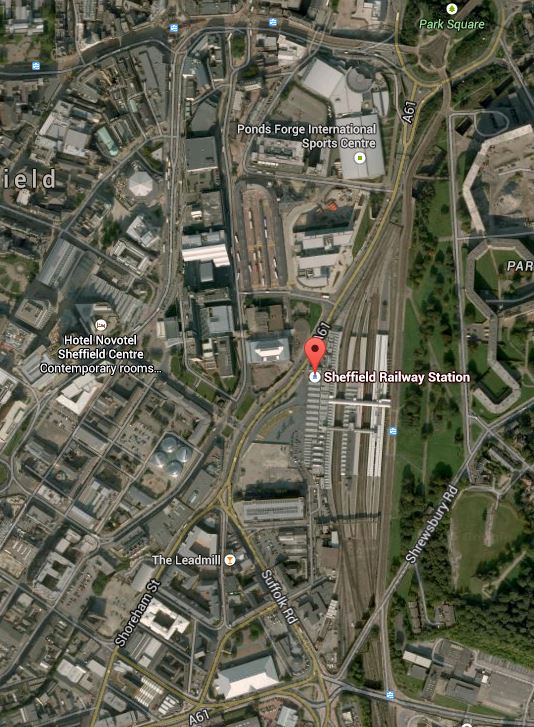 The Trams Around Sheffield Station