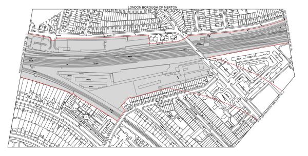 Crossrail 2 Wimbledon Poral Area