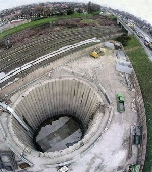 Waysite Ventilation Shaft Under Construction