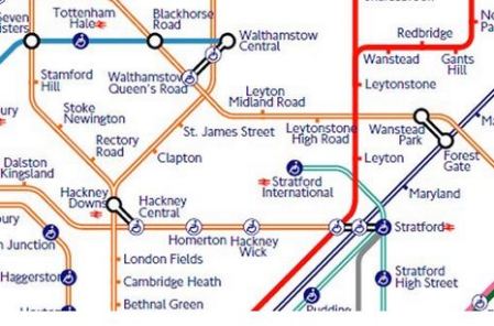 Hackney On The New Tube Map