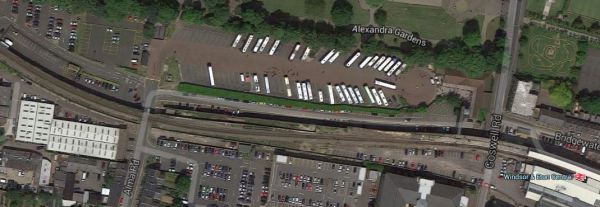 Windsor Viaduct And Car Parks