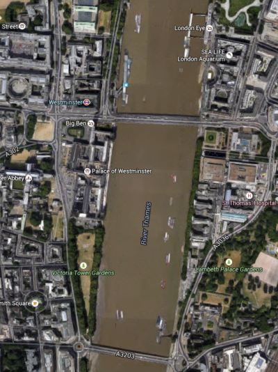 Whitehall Gardens To Lambeth Bridge