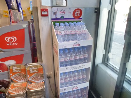 Evian Promotion In Sainsburys